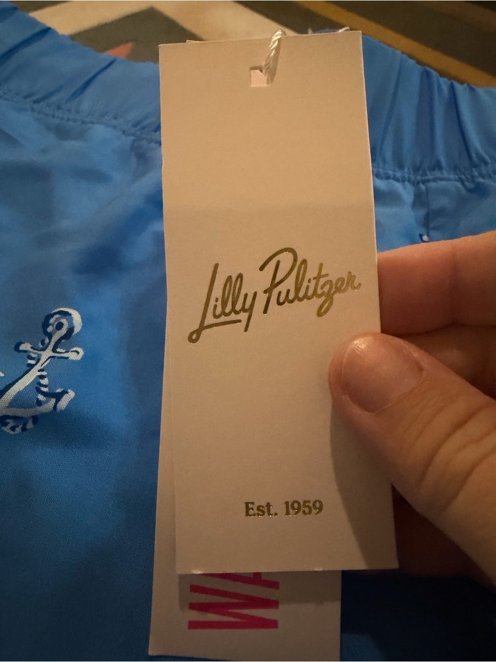 NWT Lilly Pulitzer Blue Anchor Palazzo Pants - Picture 4 of 4